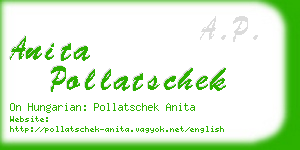 anita pollatschek business card